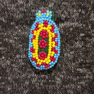 100% AUTHENTIC, Handmade, Vintage Native American Turtle Pin